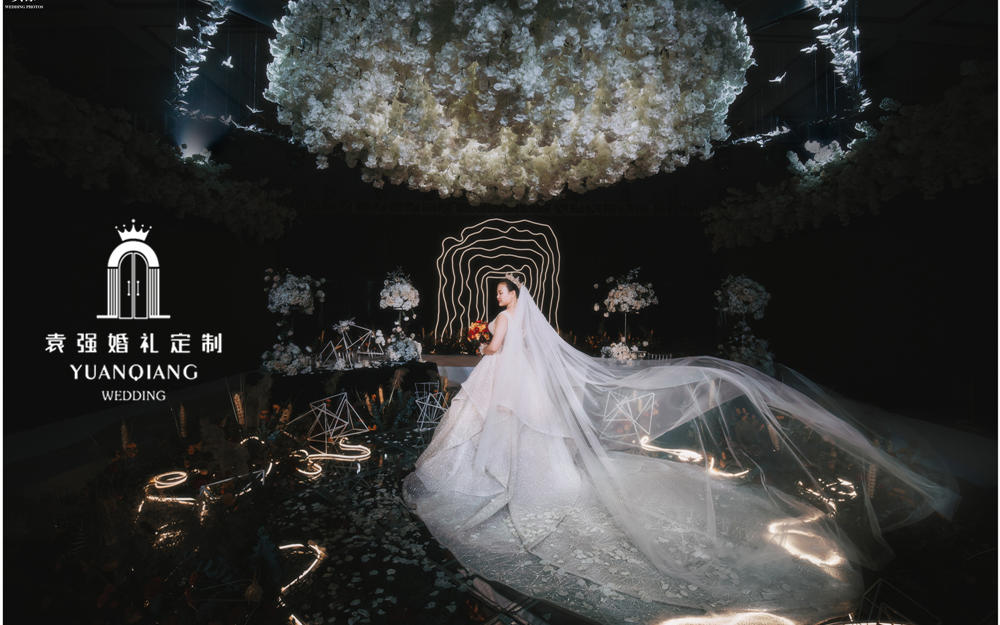 袁强婚庆|轻奢白色婚礼吊顶