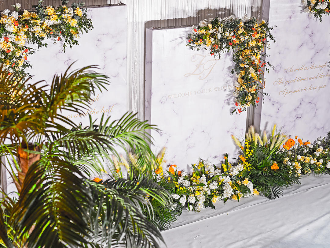 夏季优选【大理石黄白色婚礼】