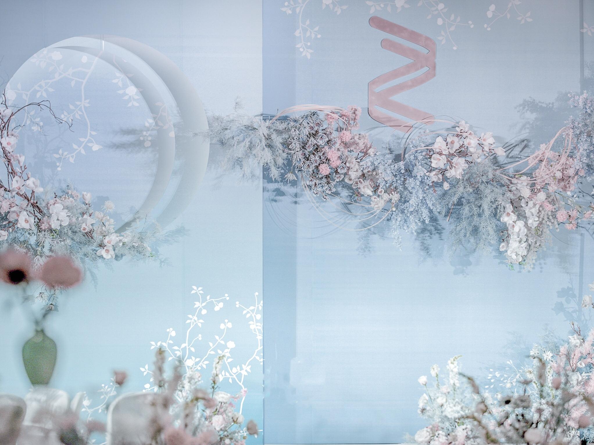 真挚纯洁的爱 新中式 蓝色系婚礼