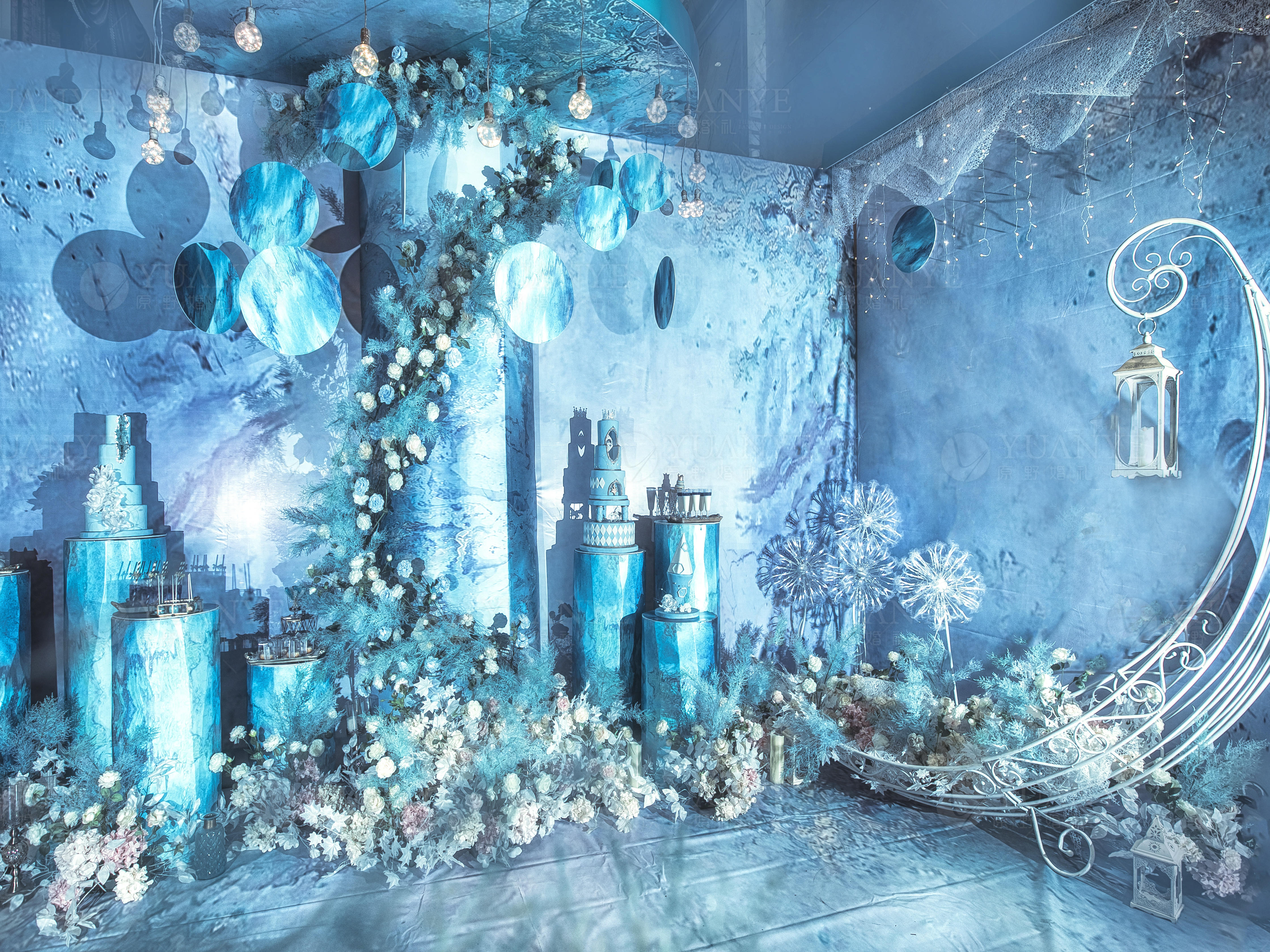 简报 蓝色婚礼真实婚礼原野婚礼