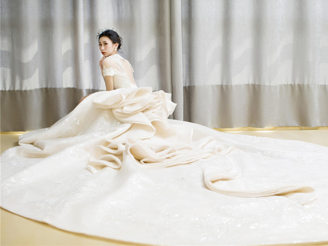 【缔尔】复古宫廷风高定款婚纱