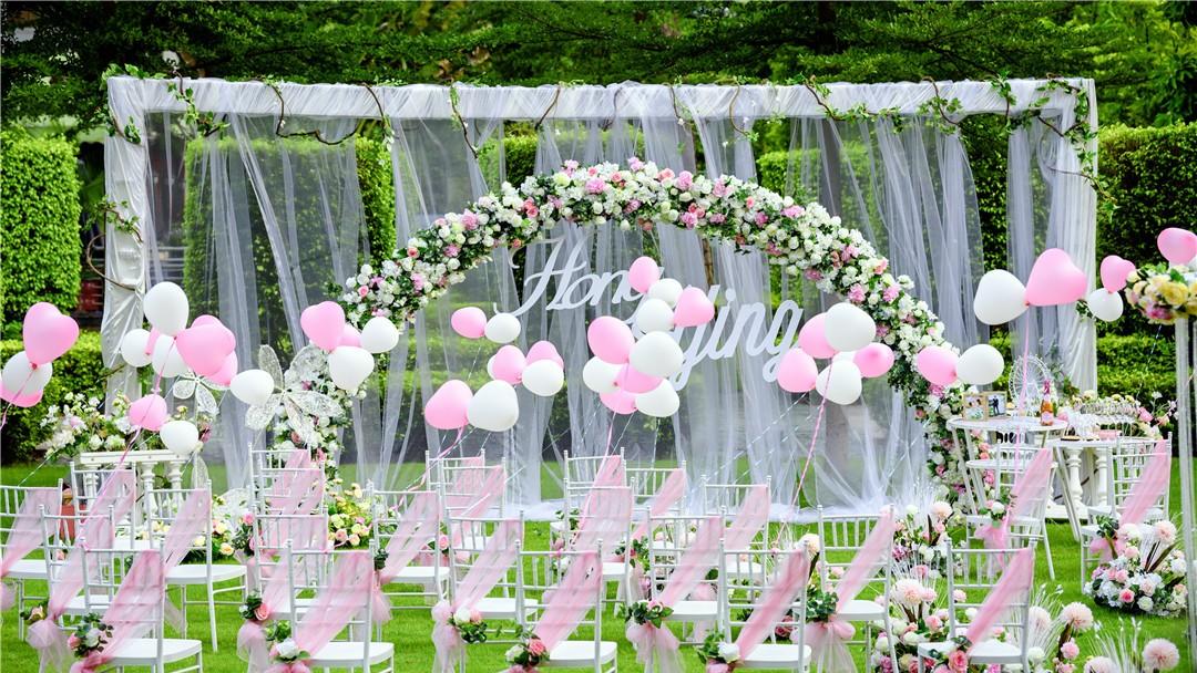 拉文德户外婚礼 预算1万+ 现场超美超仙哦