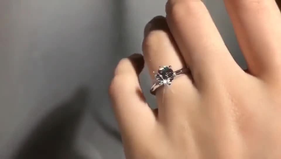 QC  求婚钻戒  私人定制 公主经典6爪