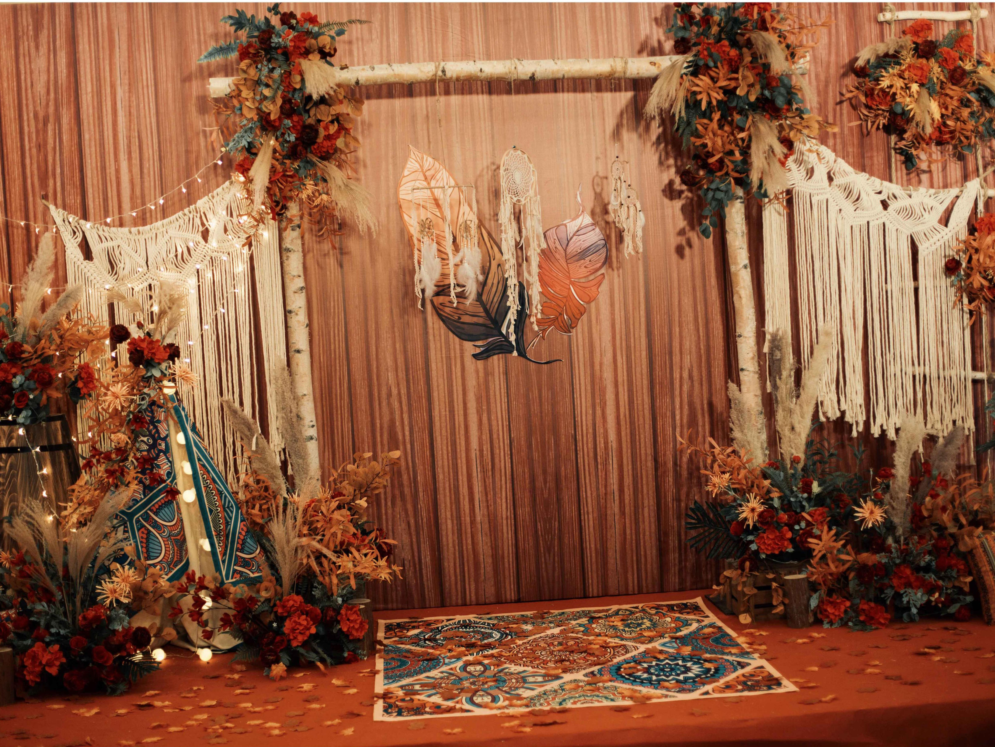 【大雅婚礼】网红精选 红橙色复古美式婚礼