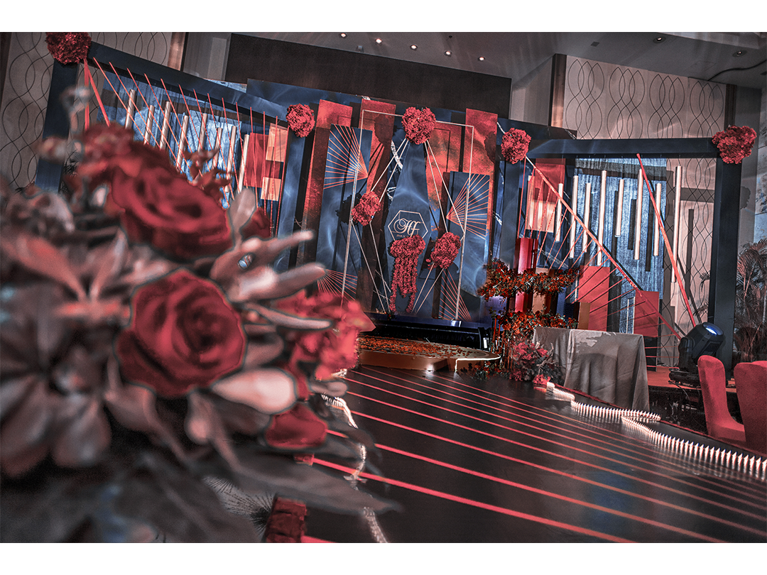 爱尔语典  红黑轻奢风婚礼