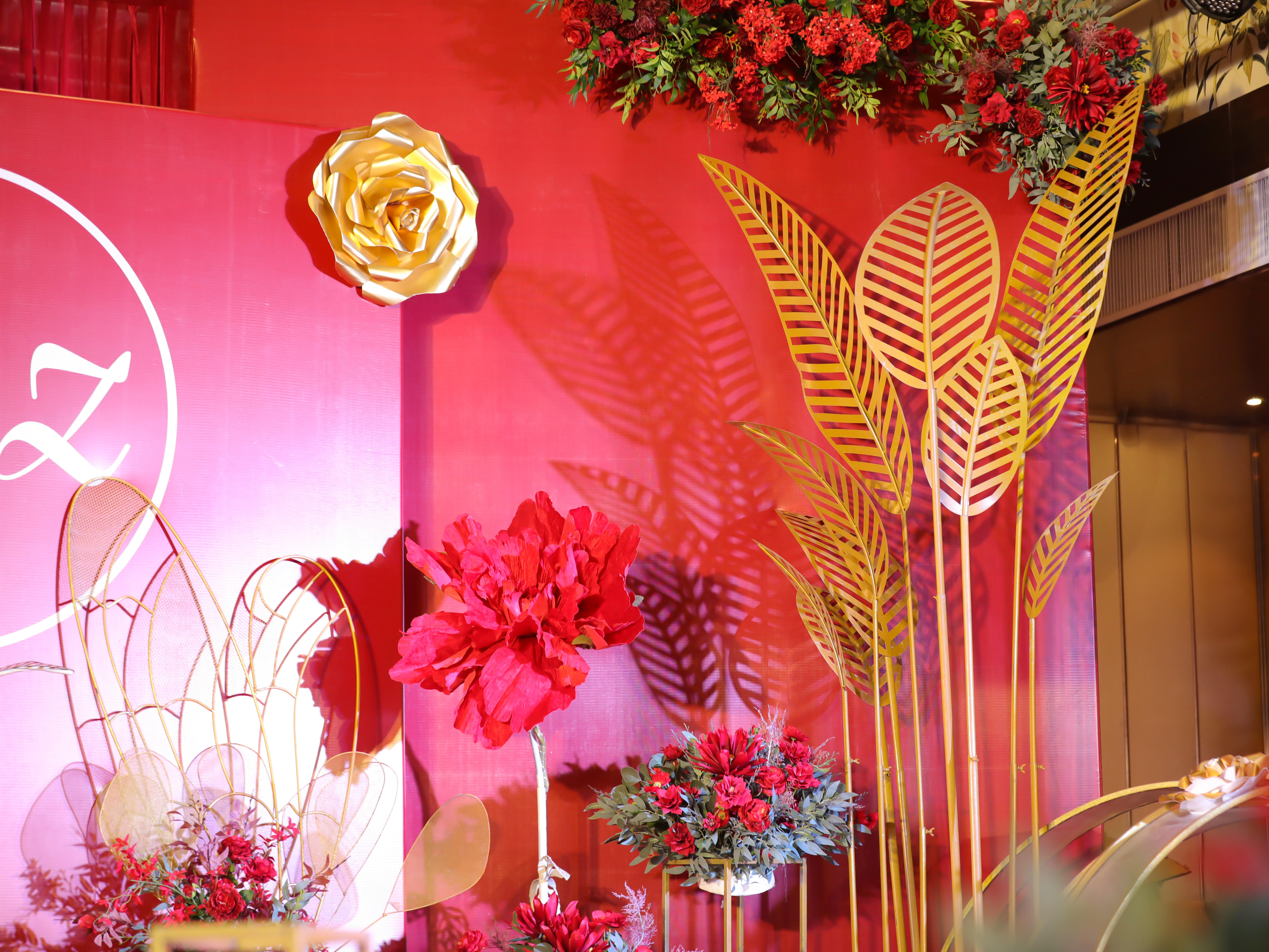 【喜库宴会设计】热恋之歌——红白金大气 浪漫婚礼