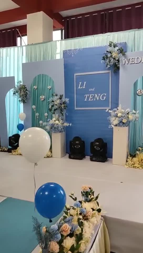 浪漫满屋室内蓝色系西式婚礼