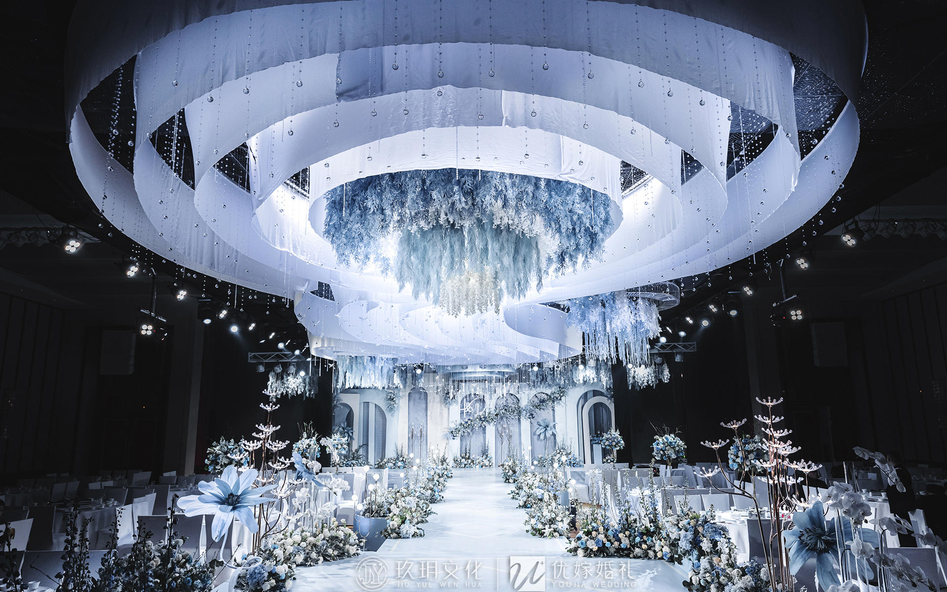 True love全程鲜花【蓝色系婚礼】