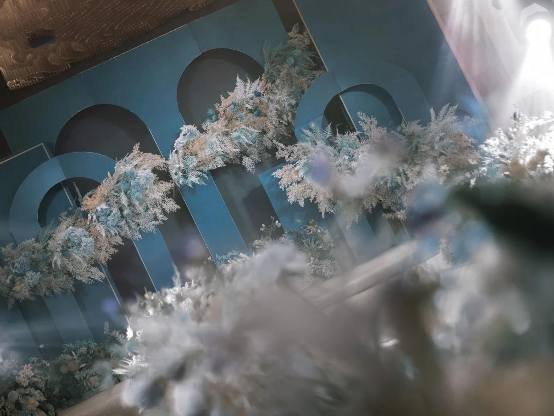 《壹合婚礼》孔雀绿婚礼 | 纯布置价格