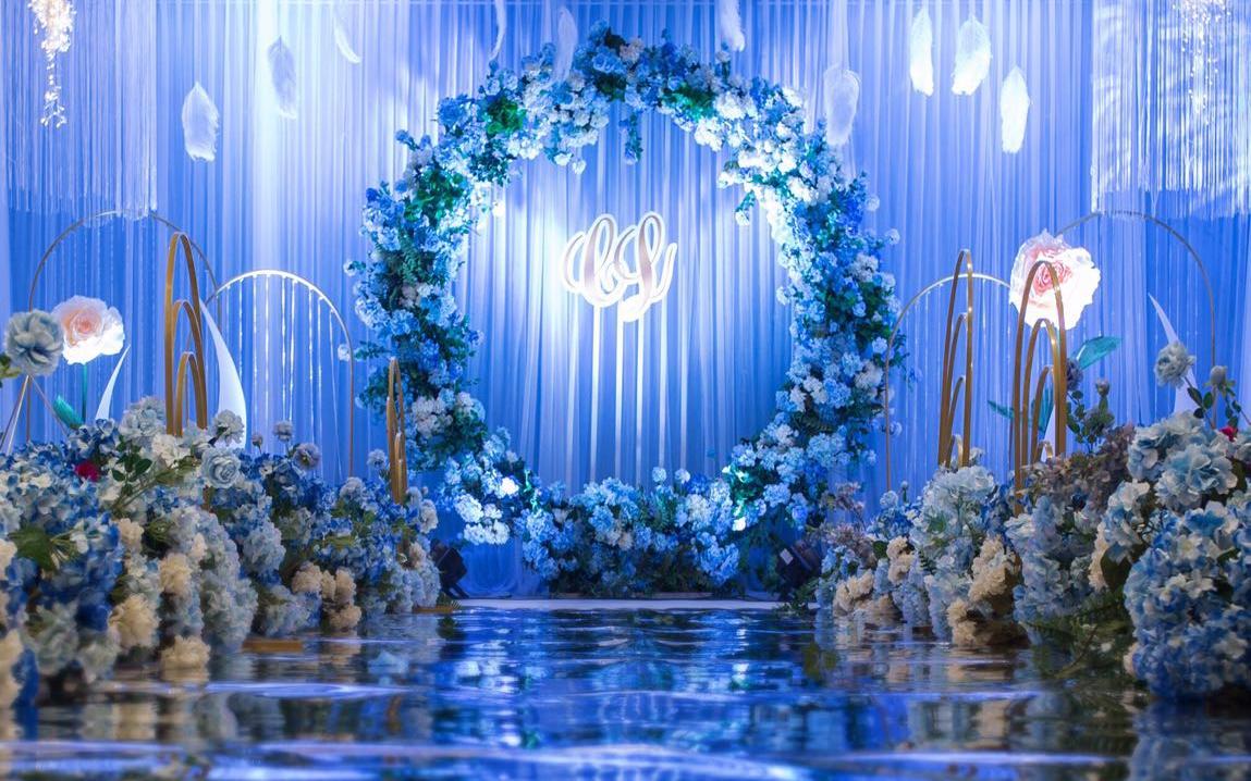 〖清奢婚礼〗北欧蓝  蓝色被认为是最幸运的婚礼色