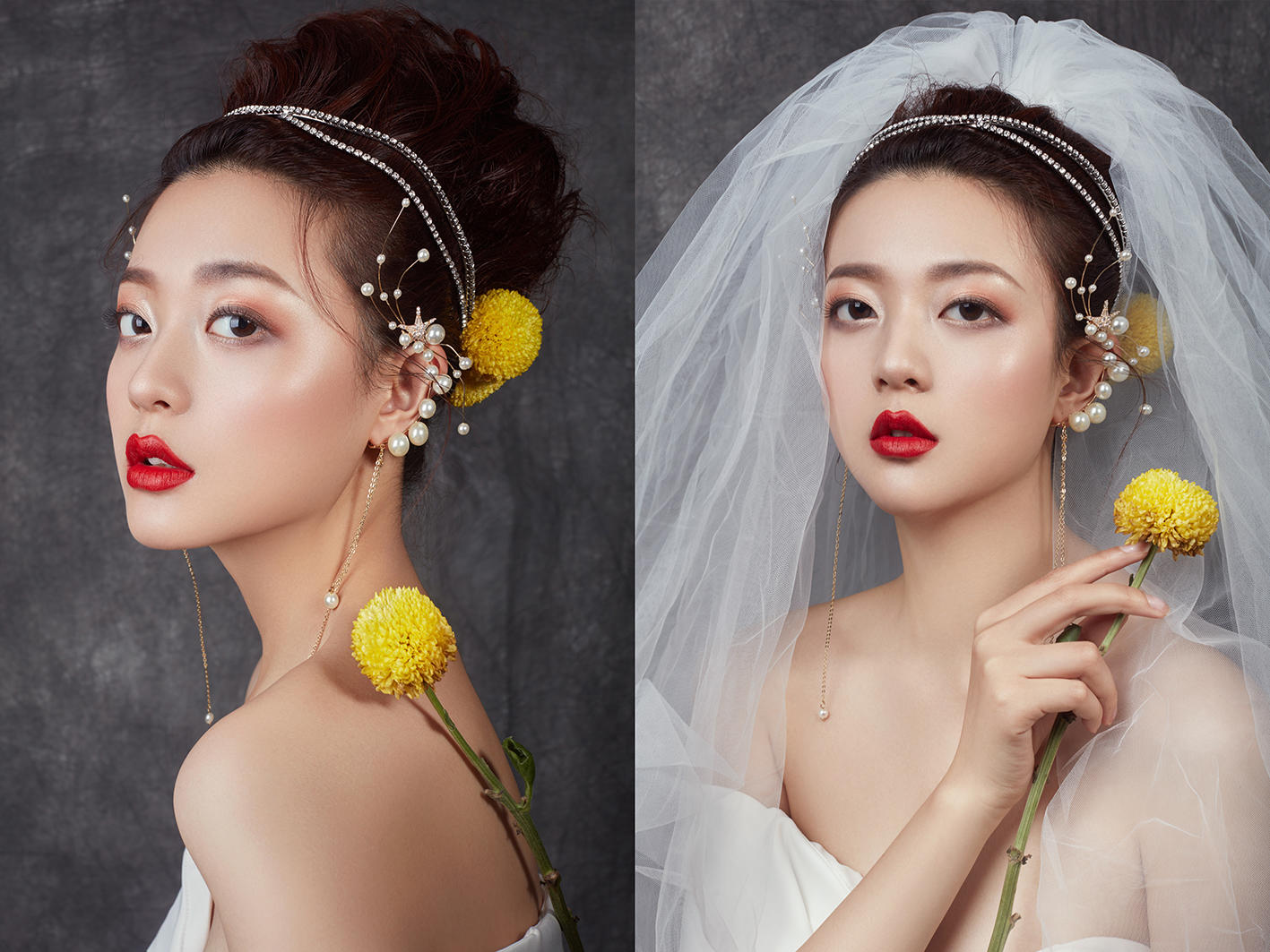 国家高级化妆师+新娘造型+2位伴娘