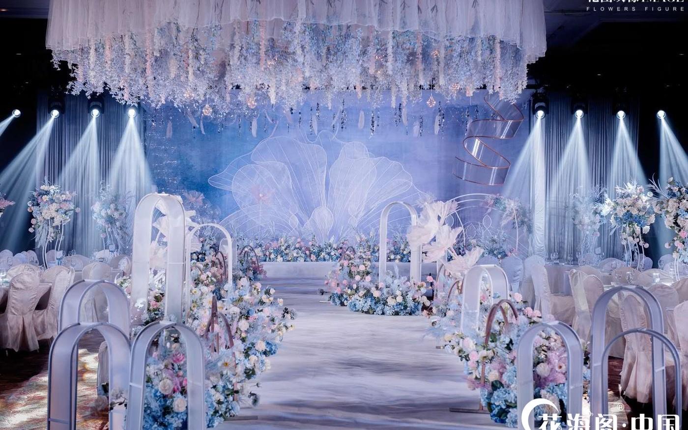 宜昌花海阁|feather&蓝紫色梦幻定制婚礼