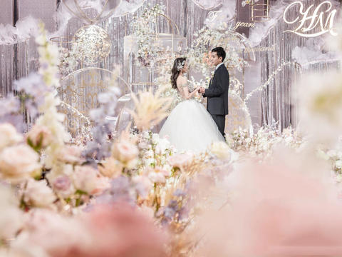 【暖春专属】仙气十足的粉色婚礼《你是我的公主》