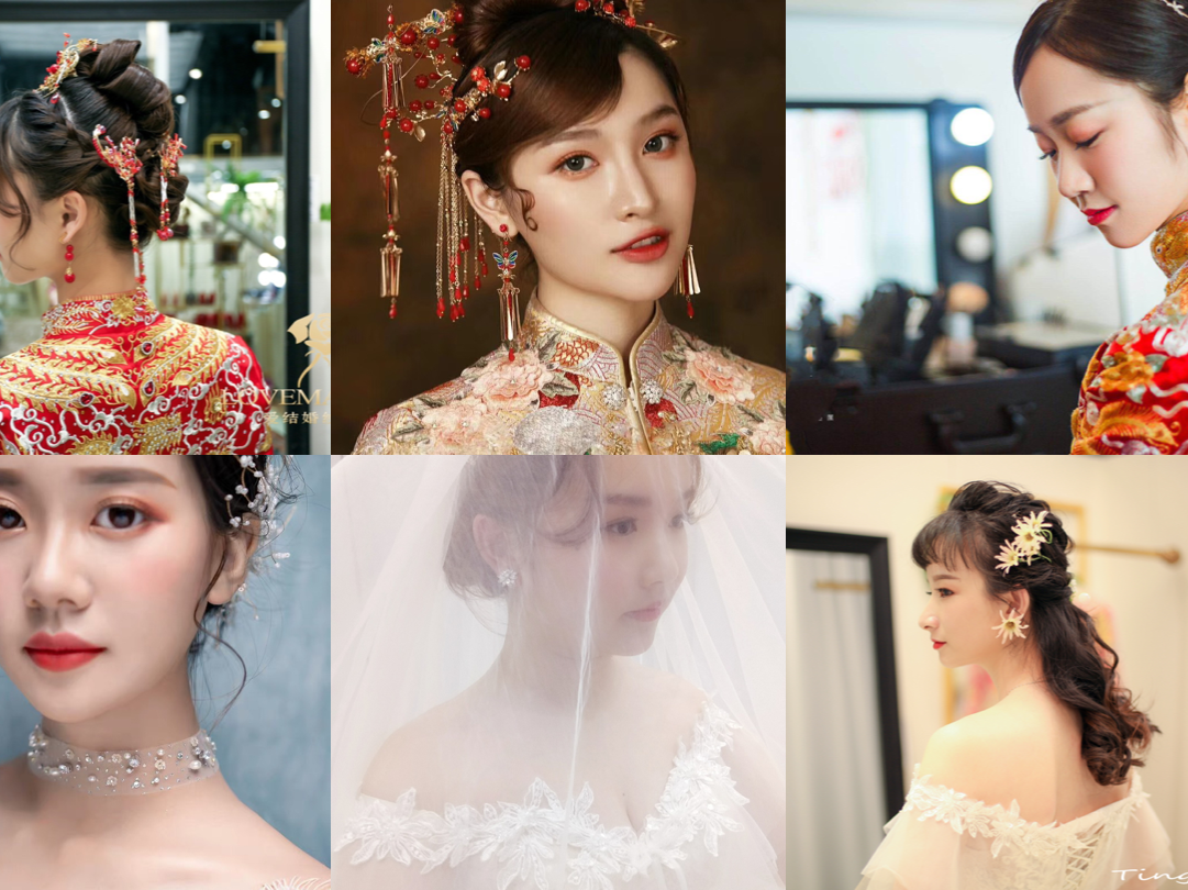 台州新娘订婚妆早妆新娘跟妆婚纱礼服