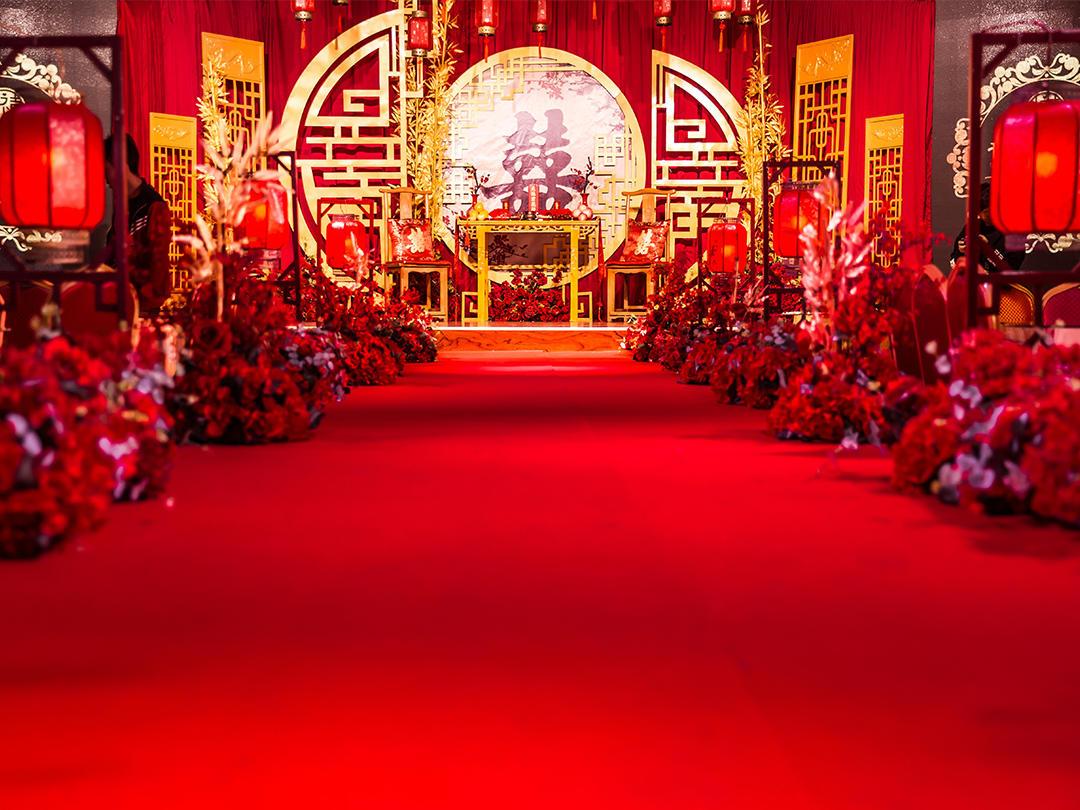 【千禧婚礼】新中式|红蓝撞色婚礼