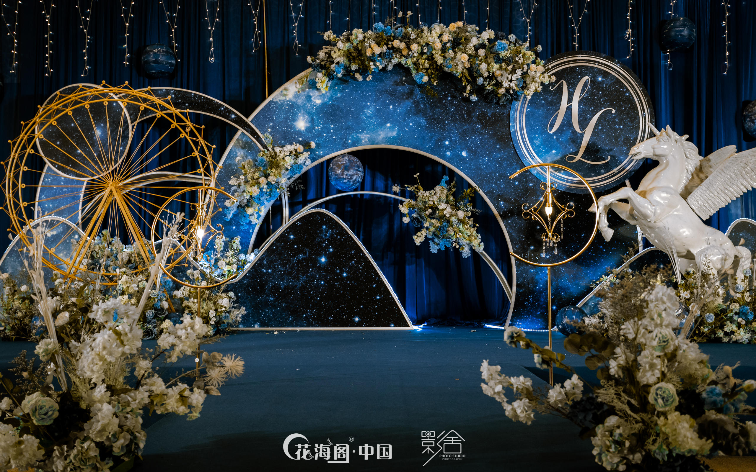 【花海阁】主题：蓝色星空