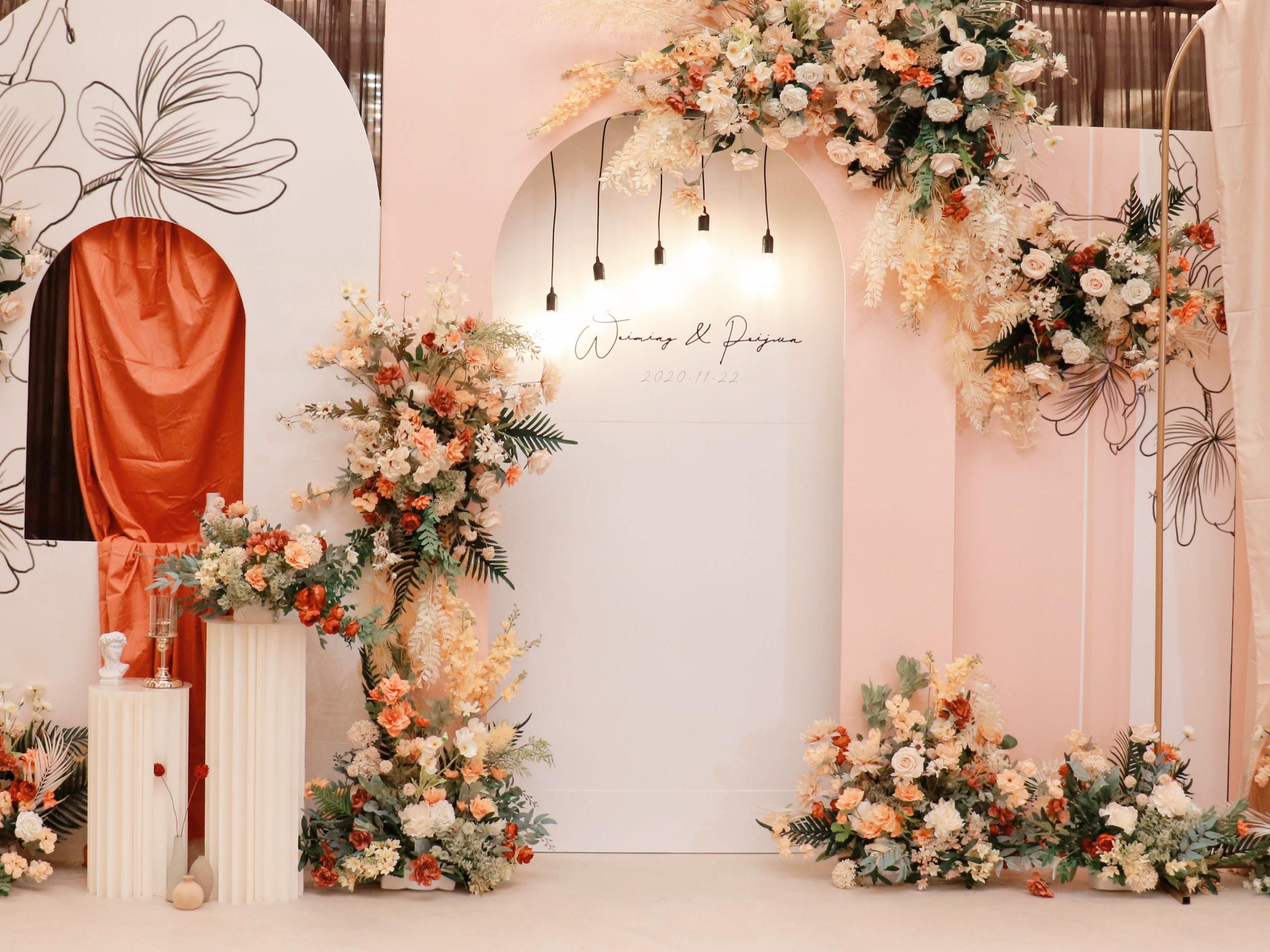 21年最新婚礼西式配色合影区套餐