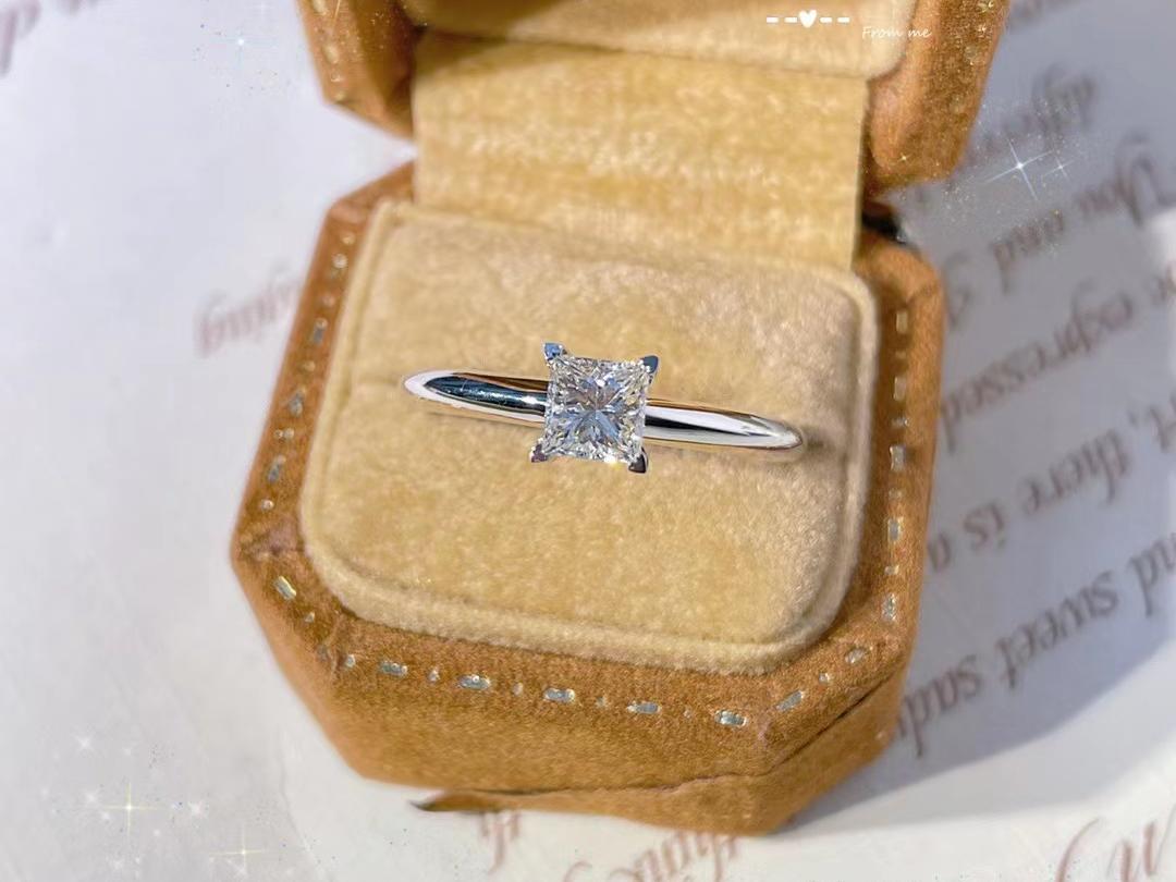 钻戒【公主方】定制钻戒 婚戒