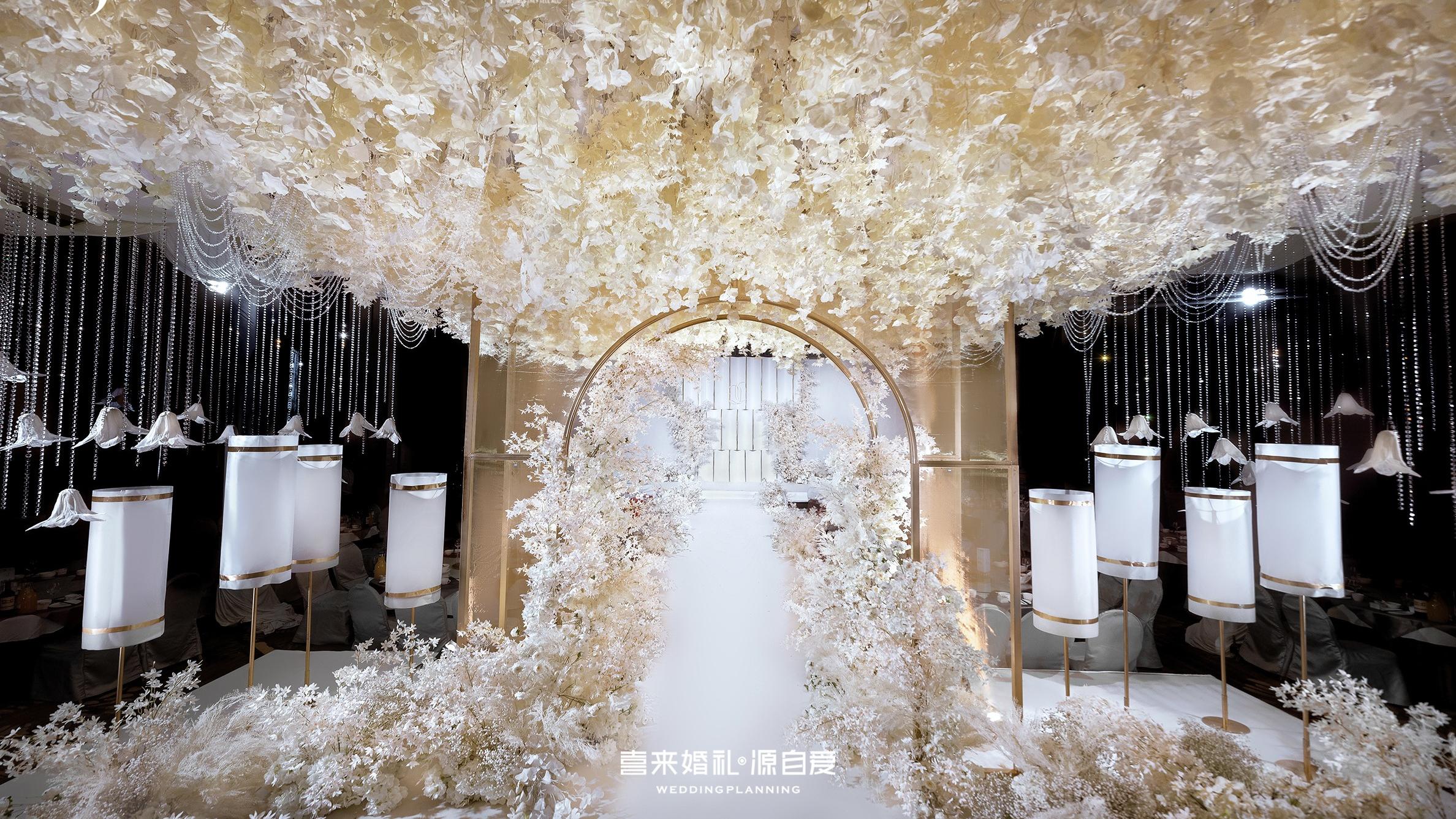 大型宴会厅婚礼甄选雅致香槟金婚礼<白月光>