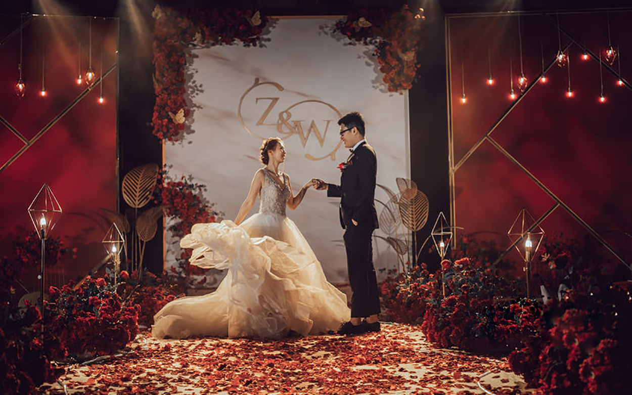 【红色】红白大理石·灵犀