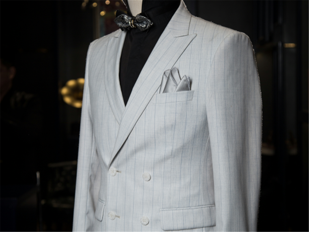 【奥文西服私人定制】国产精纺毛面料定制男士西服