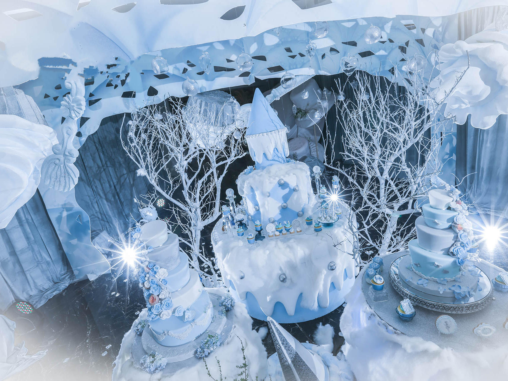 蓝色冰雪主题婚礼《白雪公主》