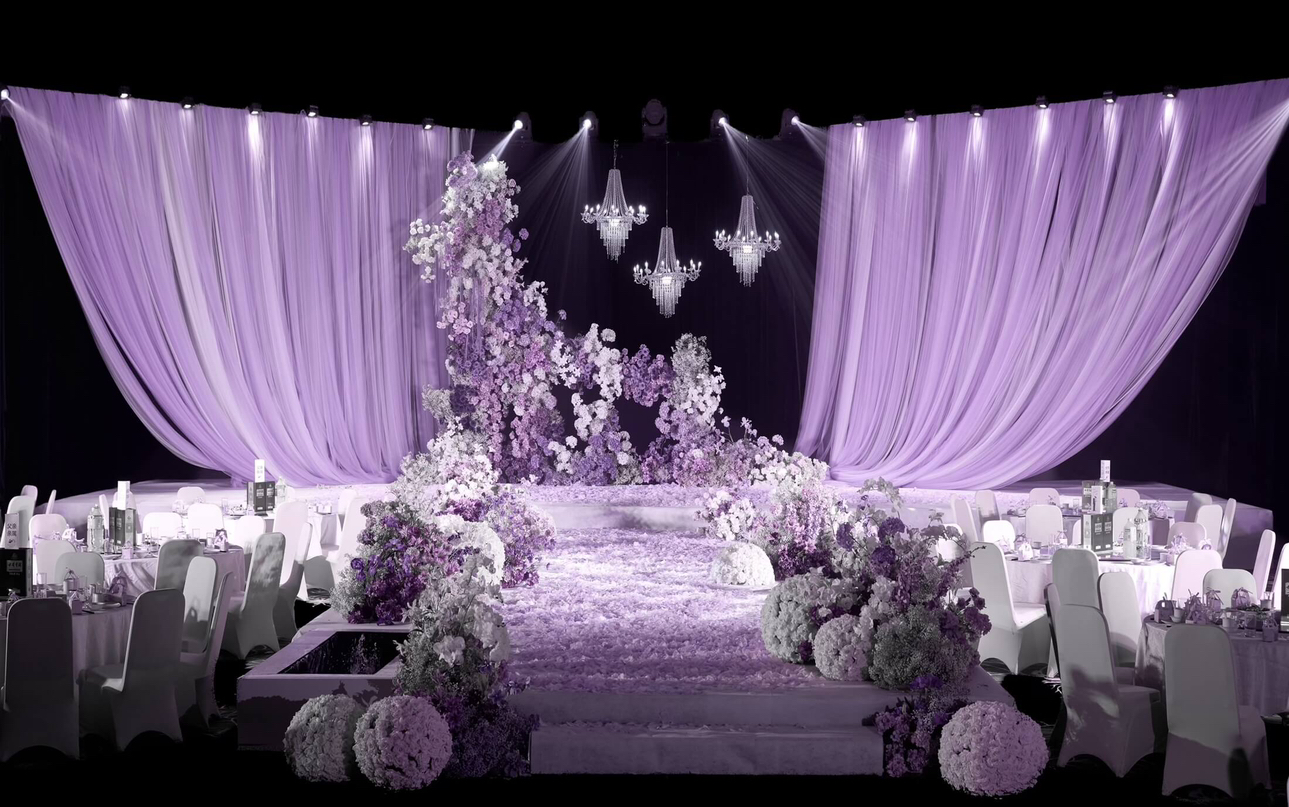 薰衣草紫色浪漫婚礼