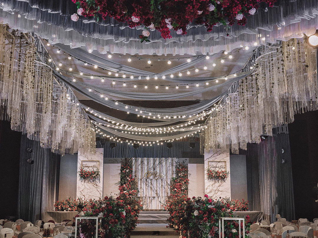 汇爱婚礼《简约中的隽永旋律》大理石极简撞色风