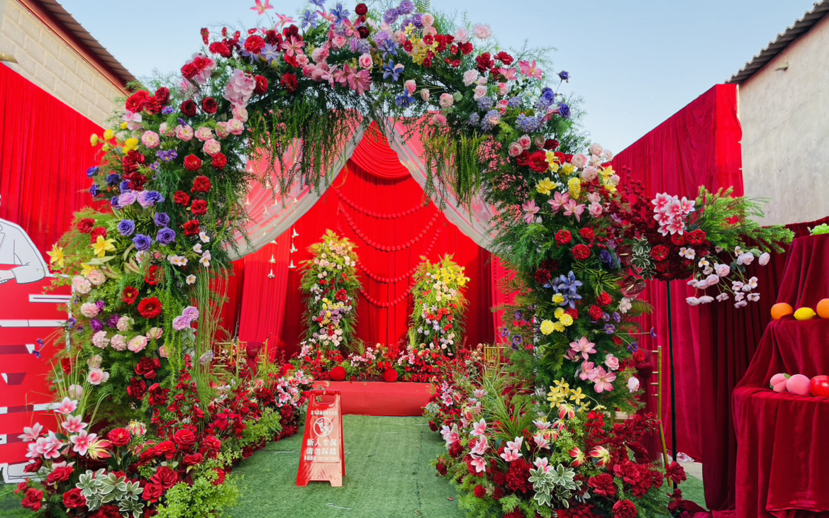 【駐馬店鑫囍婚禮策劃】法式花園風(fēng)高背景婚禮場景