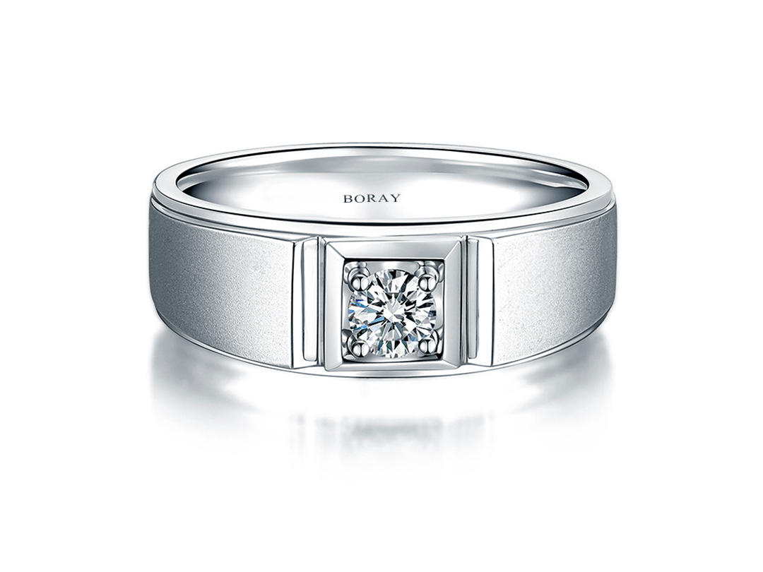 BORAY——铂金钻戒男士款