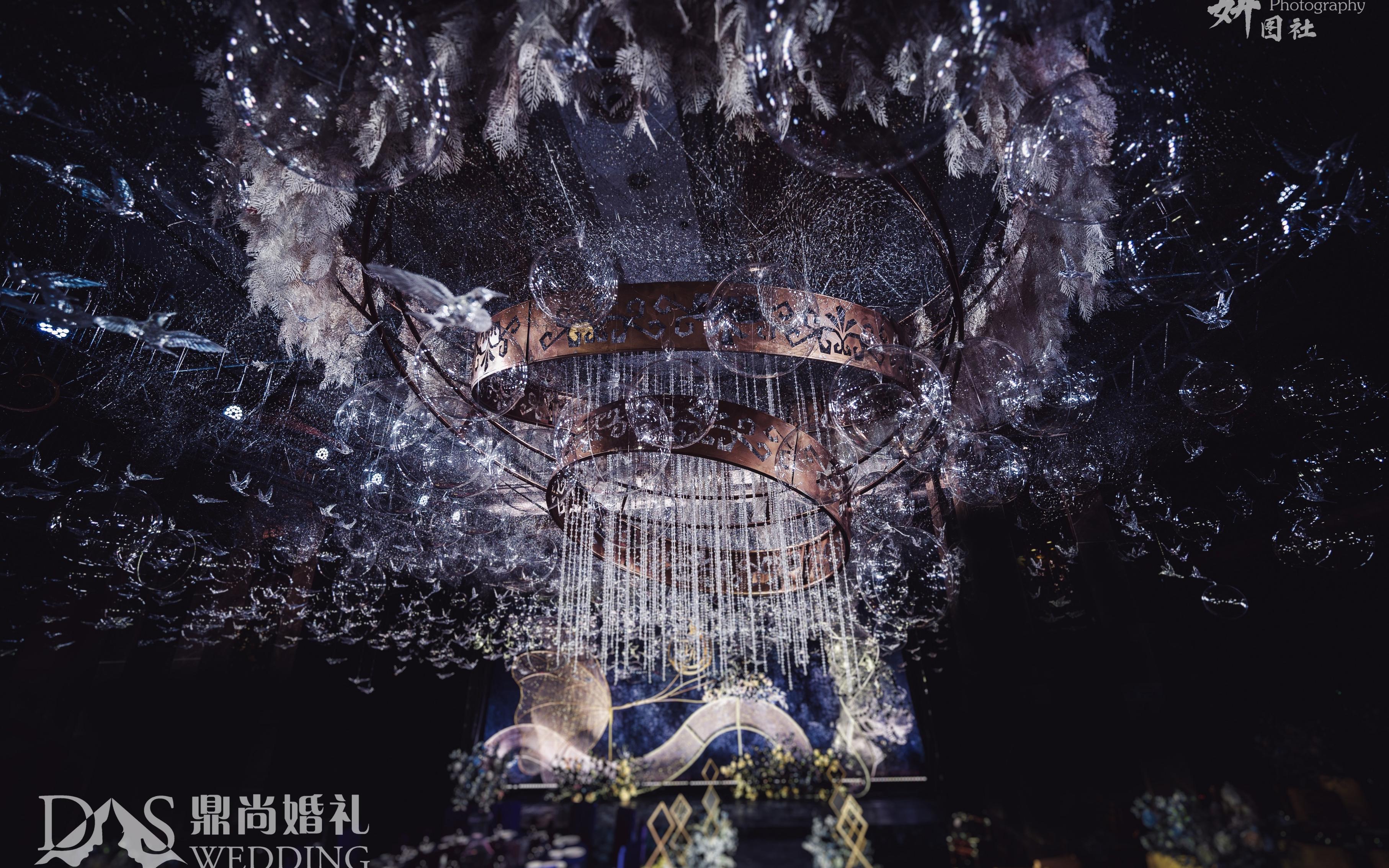 “漾”主题婚礼，湛蓝色基调