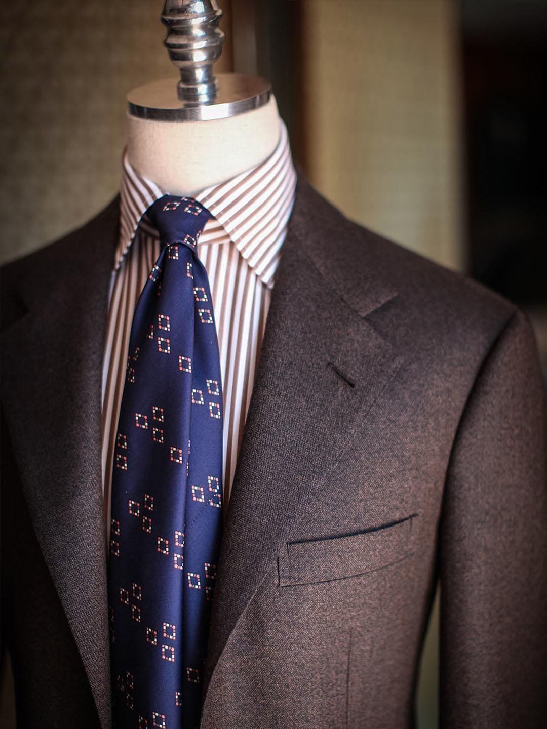 【绅鼎】咖啡色复古绅装结婚西服套装定制