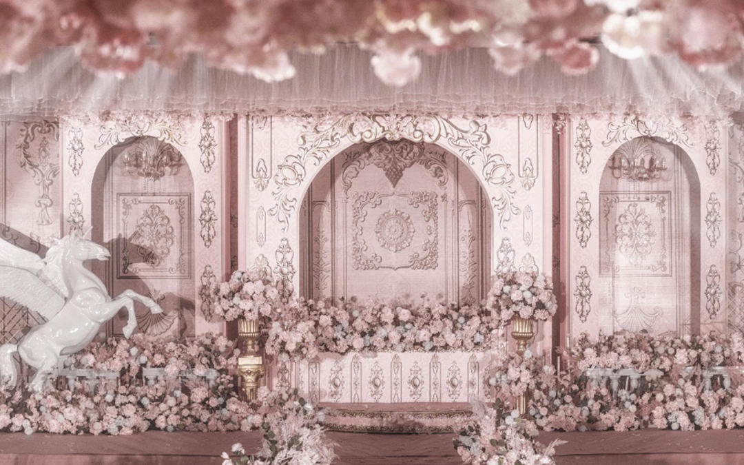 【玖忆婚礼】粉色木马梦幻婚礼