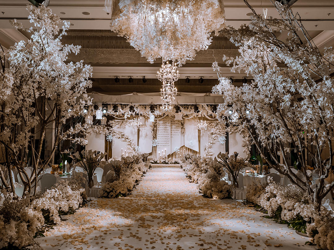 定制婚礼-韩系香槟色-万达文华 | 哈尼