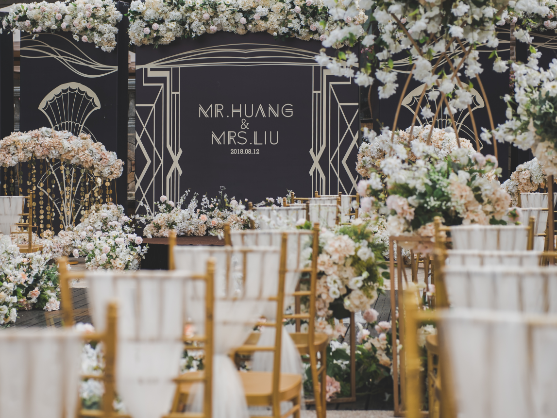 【流年】炫酷黑棕色户外婚礼