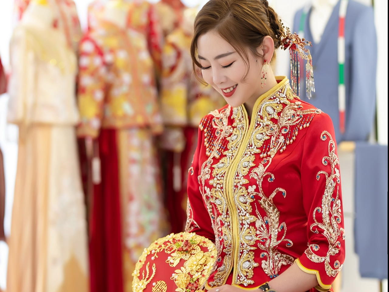 【泰华店】婚礼（绣禾/敬酒/拖尾妆）选三