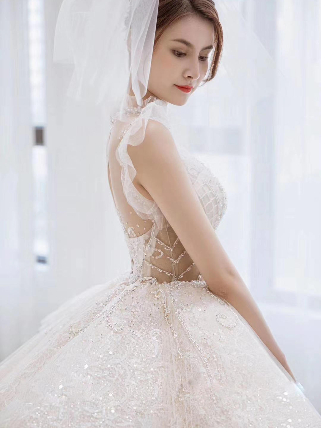 【网红爆款】亚洲设计师轻奢正品仪式纱