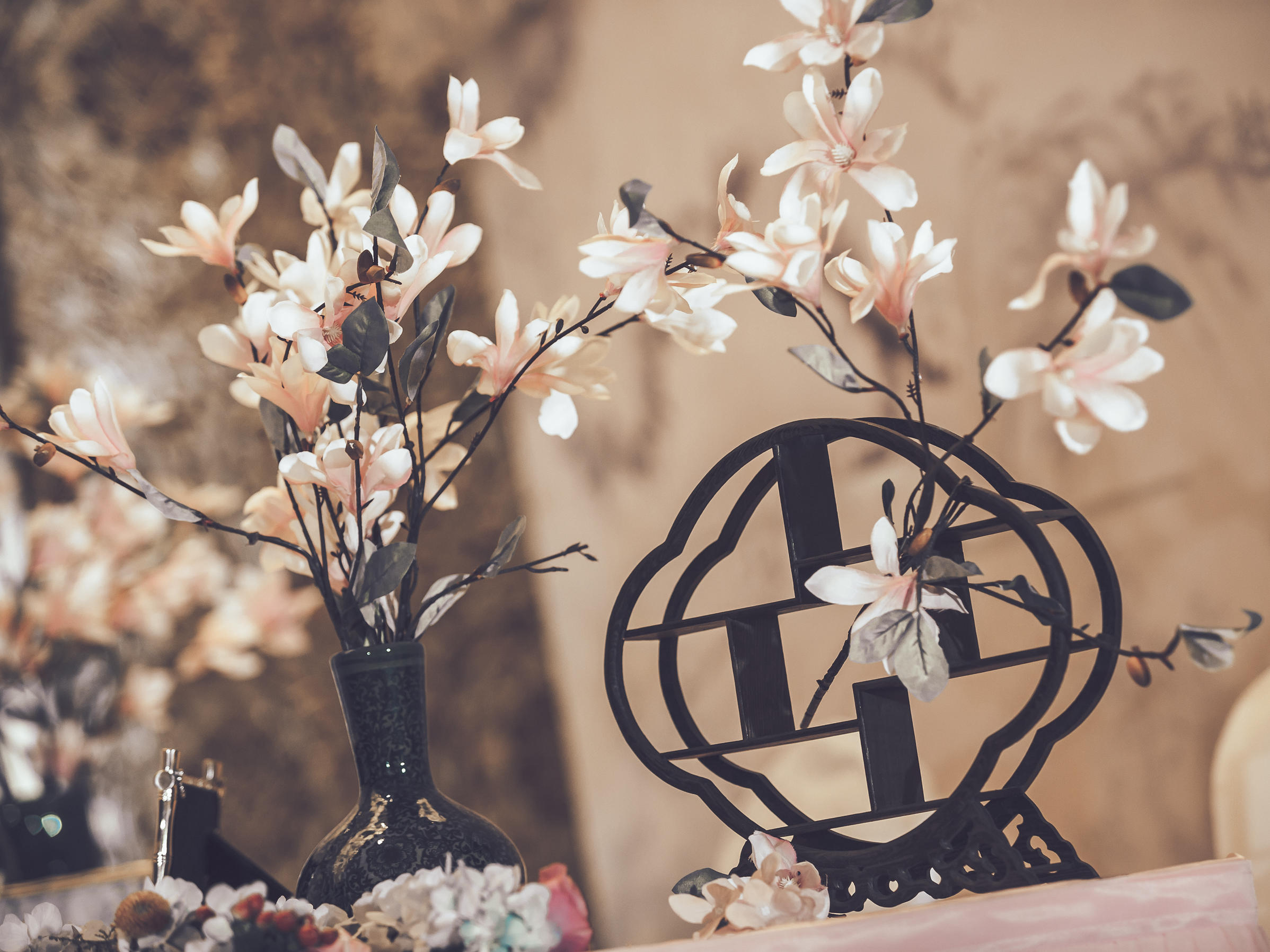 【花小姐】网红玉兰花开·香槟新中式·预算内送礼服