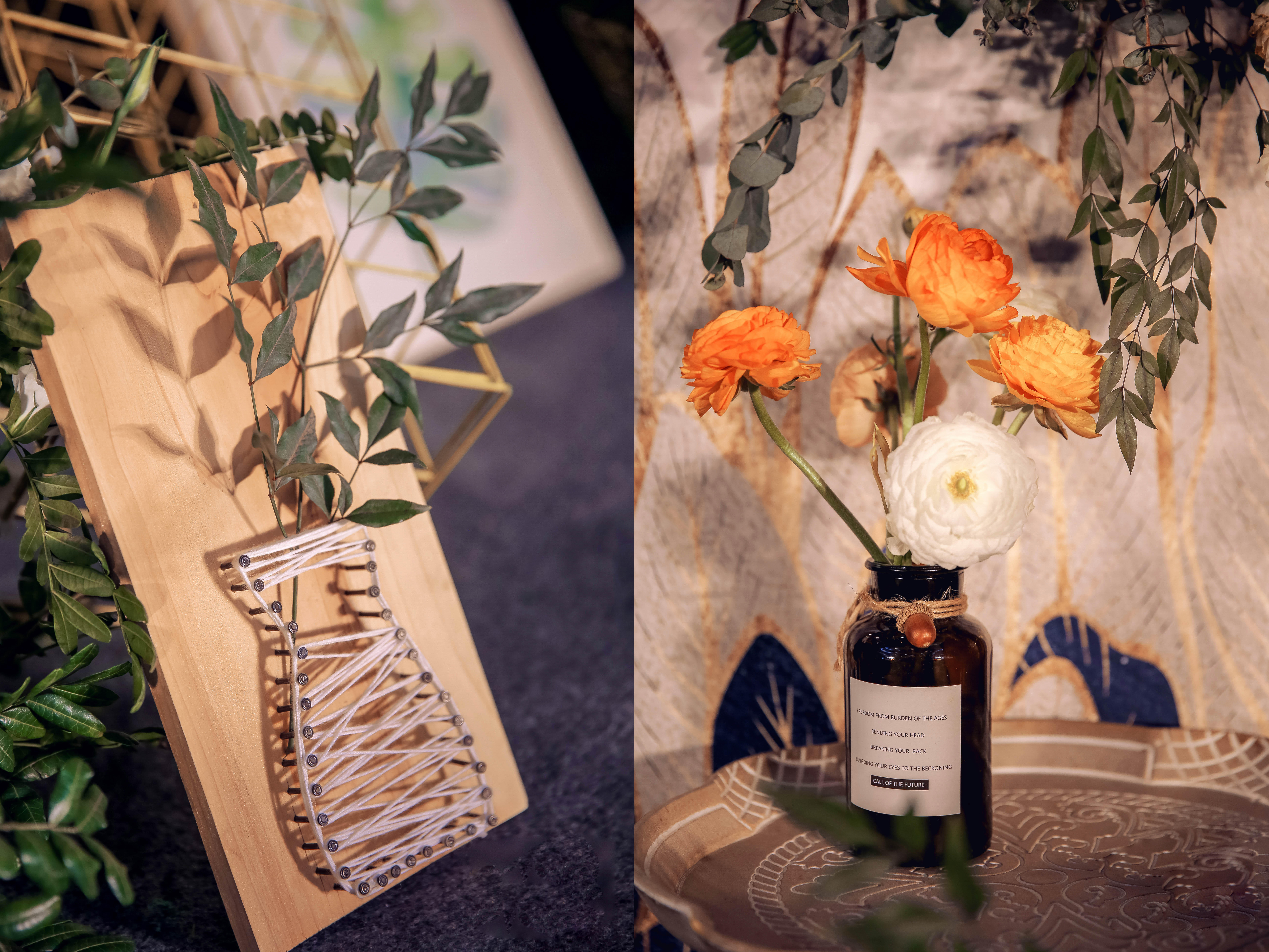 【室内森系风】韩式花艺+定制风格