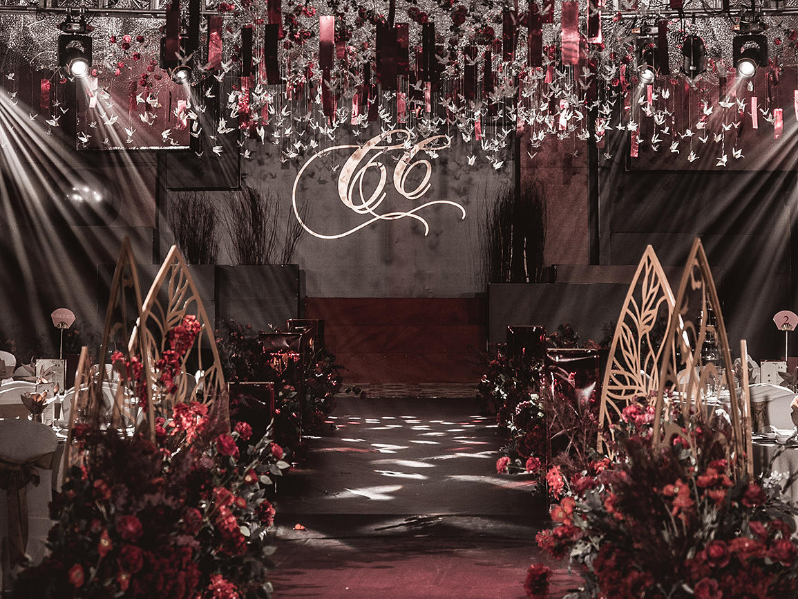 【花町婚礼】2020爆款·黑红系撞色婚礼