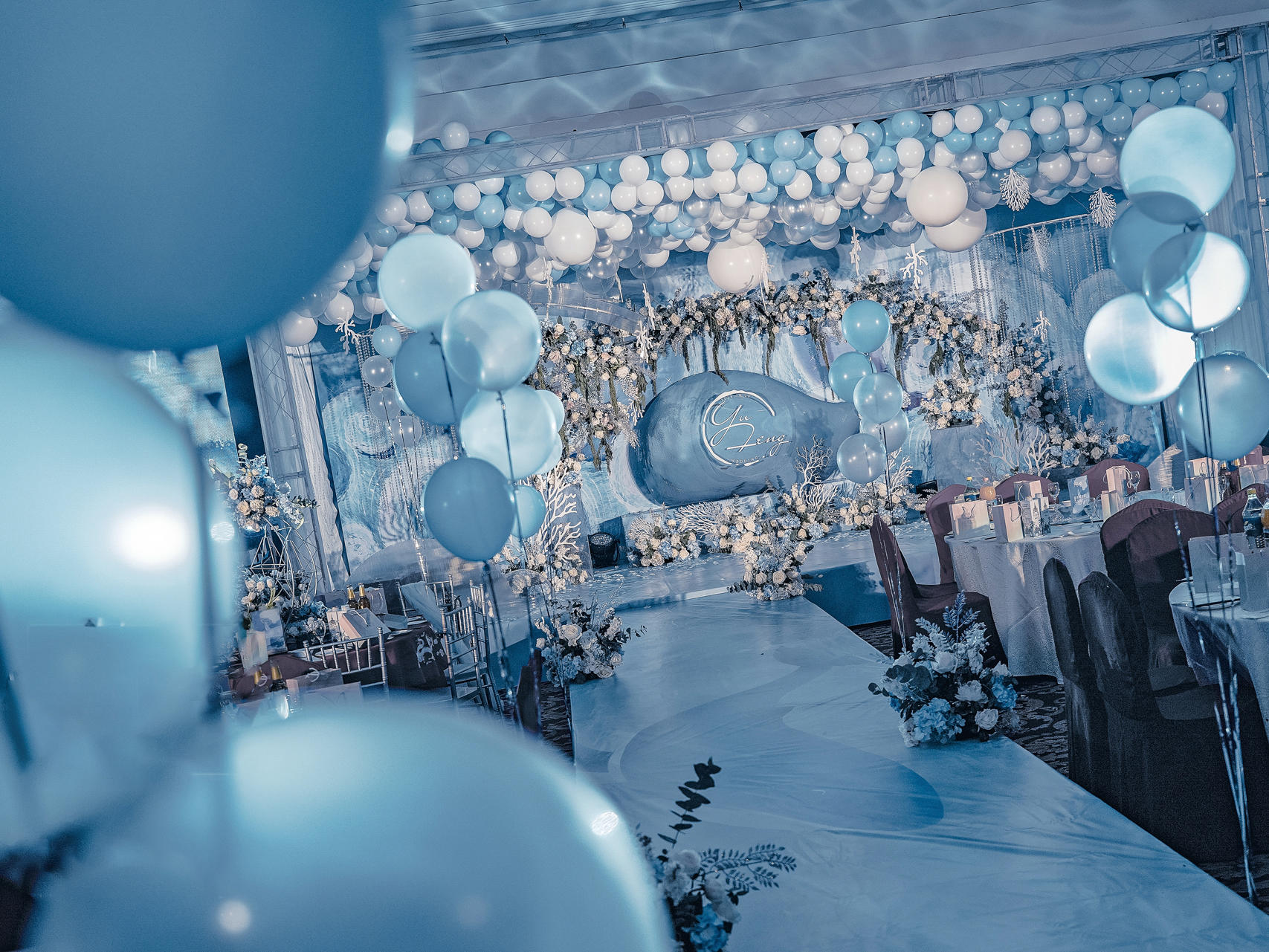 【卡乐婚礼】——浅蓝白色浪漫婚礼