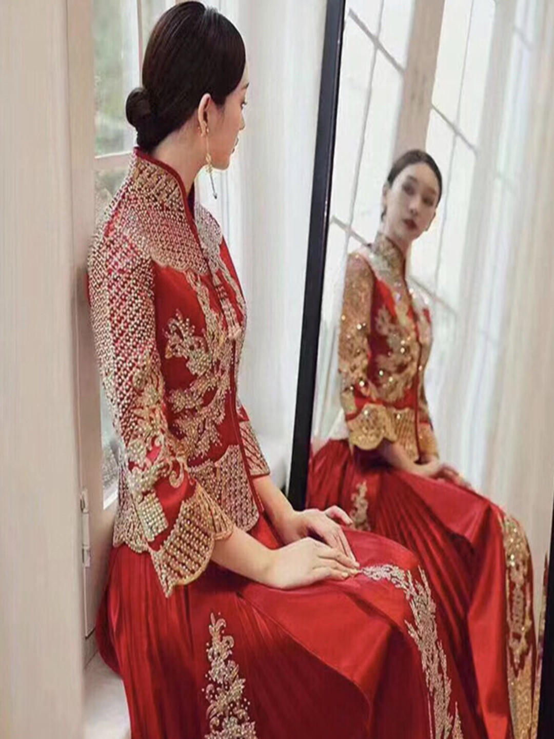 回请妆新娘早妆（一妆一发造型），一线化妆品