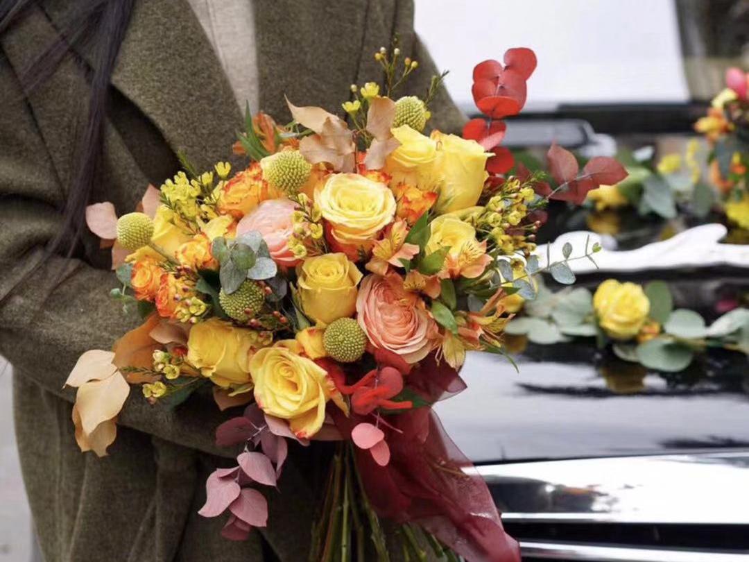 婚車頭車裝飾私人定制·定制手捧花