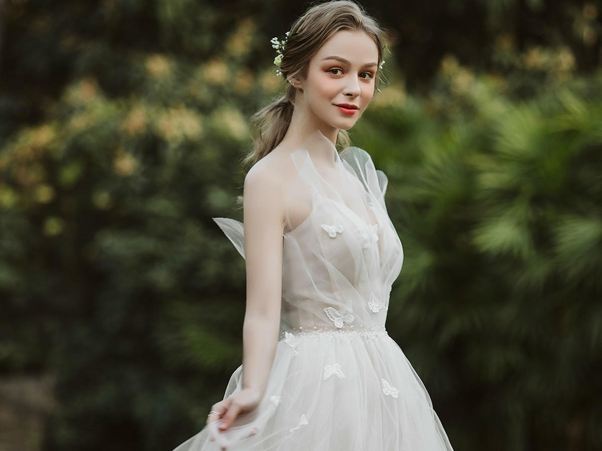 【花漾】春夏新款吊带小清新礼服