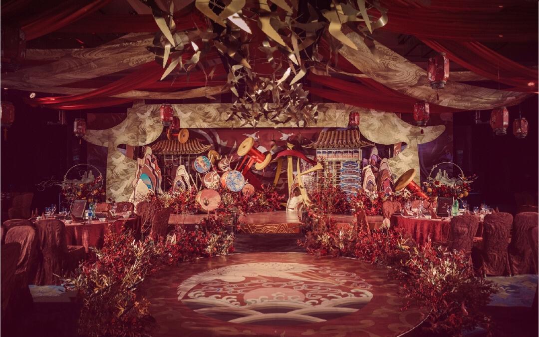 鸿运庆典  中式红色婚礼