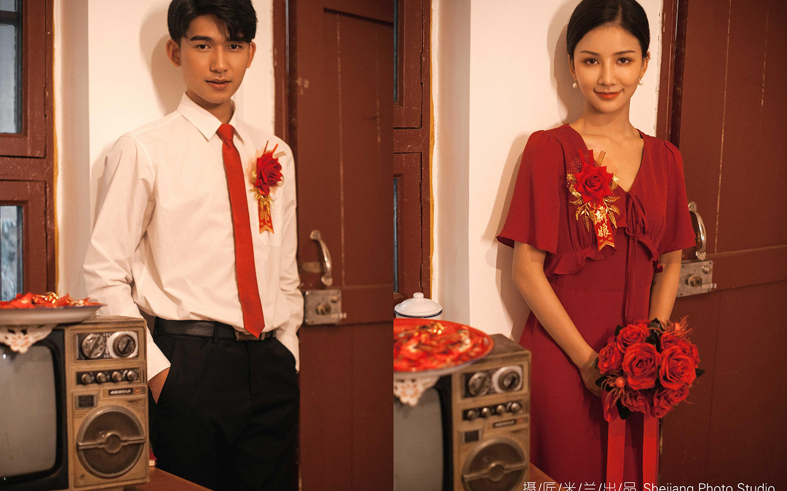 摄匠米兰婚纱民国复古风-爸妈年代婚纱照