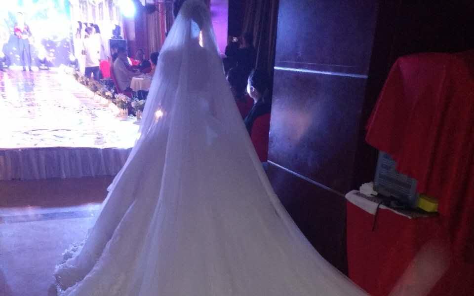 婚礼典礼纱唯美森系插花造型