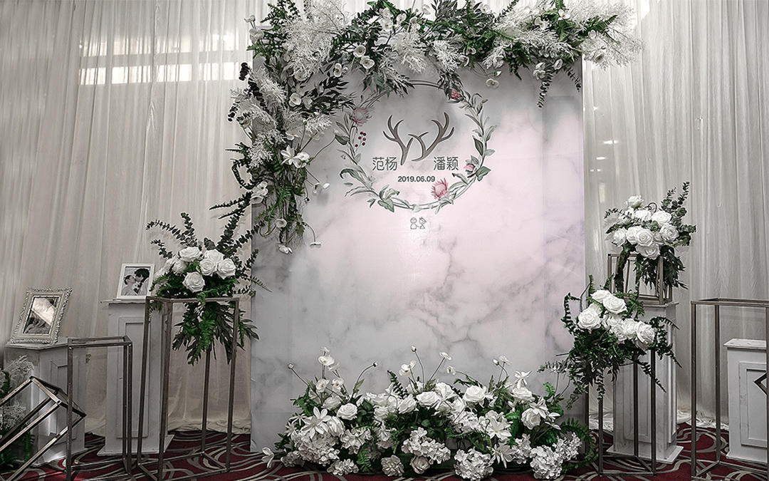 【L'amour est】白绿清新大理石风格婚礼