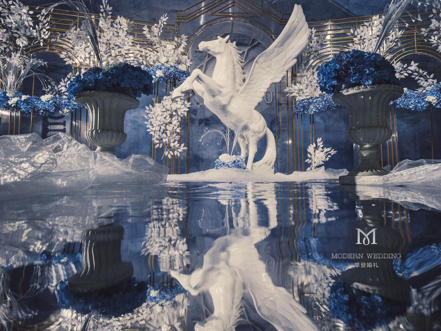 苏州吴江静思园酒店蓝色梦幻婚礼