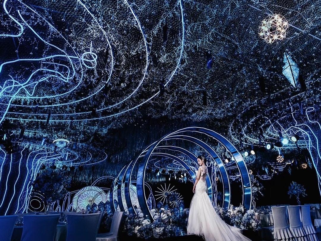 深蓝色银河 星月辉映 超豪华 深邃